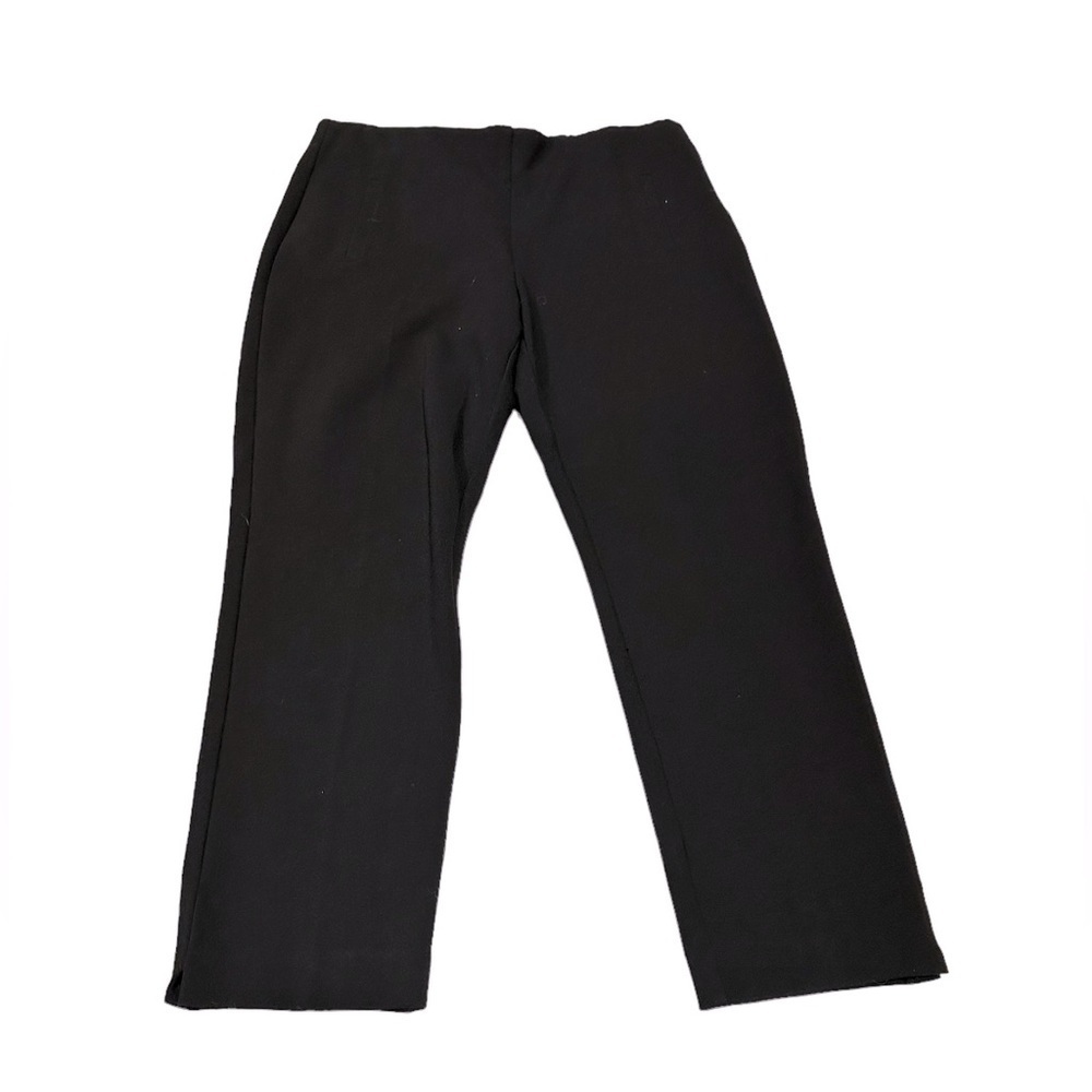 Chico's Black Straight-Leg Trousers
